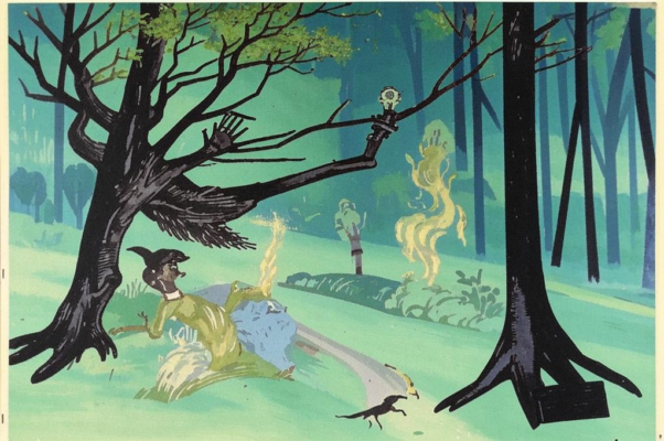 «В его руке сухое дерево — ветер играет в кости...»