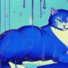 «Кошачий месяц. Синий-синий...»