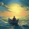 Море (« ― Я уплыву на маленькой лодчонке…»)