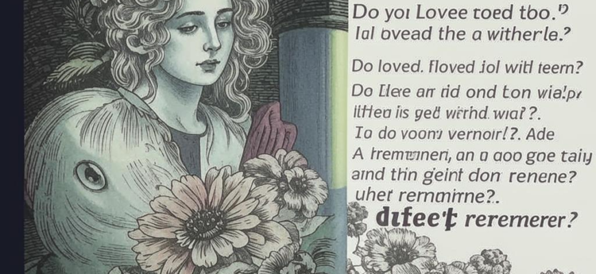 «Ты любишь цветы? Я их тоже любила...»