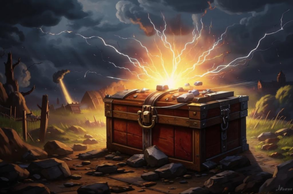 «Падал грозою сундук...»