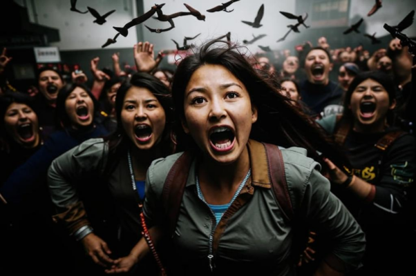 «раскричались девушки / в пшеницу...»