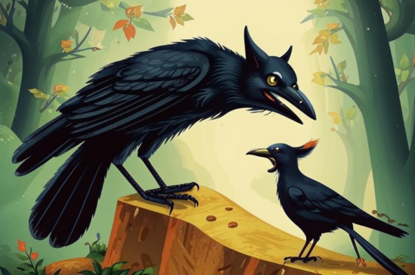 Ворона и лисица