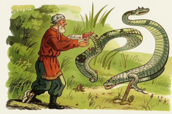 Крестьянин и змея («К крестьянину вползла Зме…»)