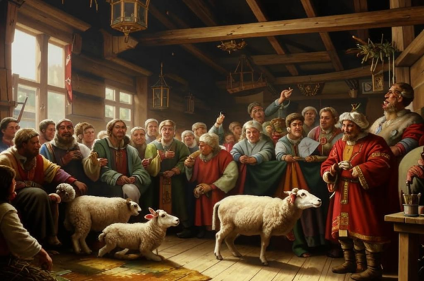 Крестьянин и овца