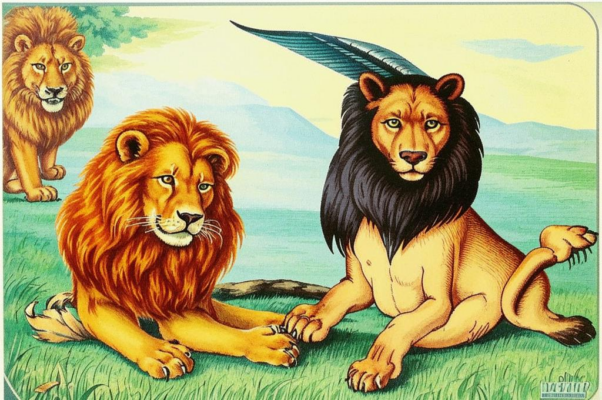 Лев на ловле