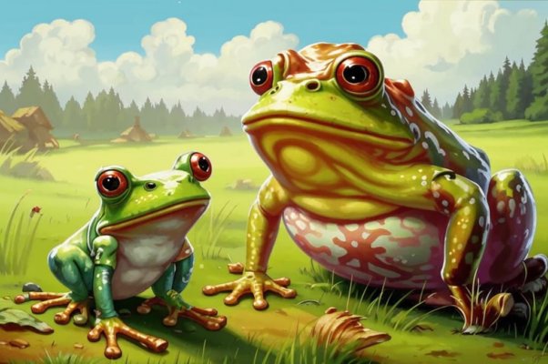 Лягушка и вол