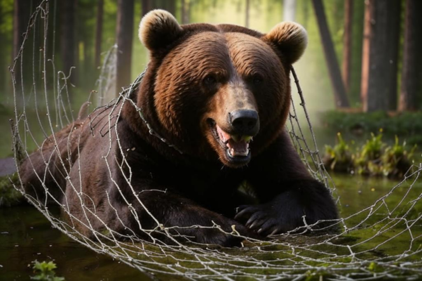 Медведь в сетях
