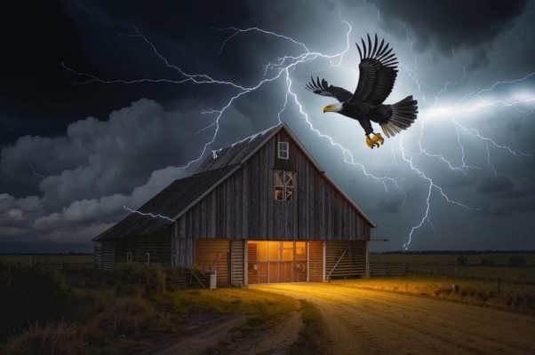 Орел и куры