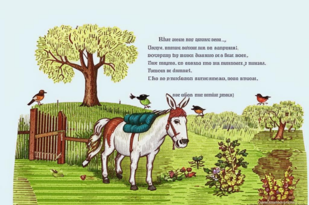 Осел и мужик («Мужик на лето в огоро…»)