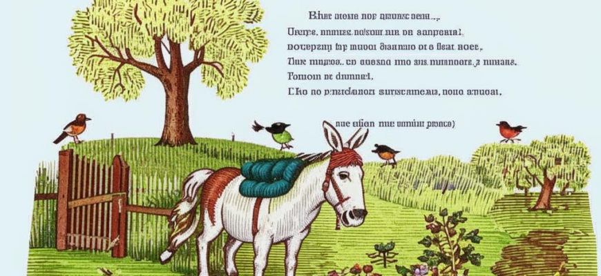 Осел и мужик («Мужик на лето в огоро…»)