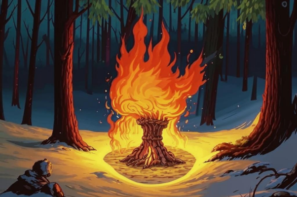 Роща и огонь