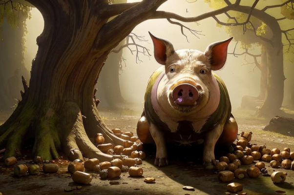 Свинья под дубом