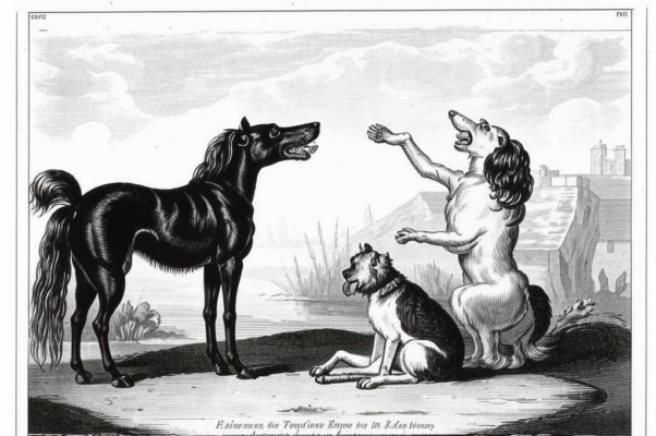 Собака и лошадь