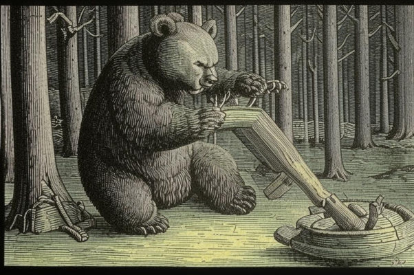 Трудолюбивый медведь