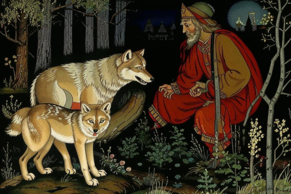 Волк и волченок