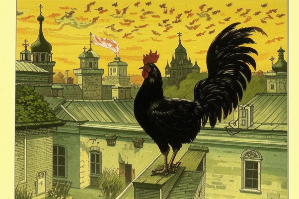 Ворона и курица