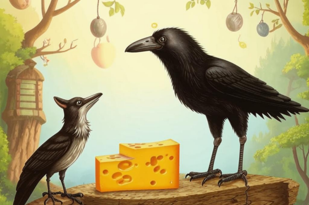 Ворона и лисица