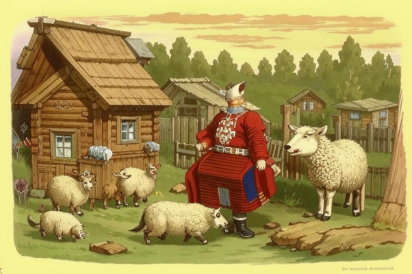 Крестьянин и овца