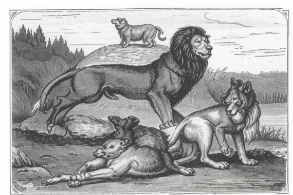 Лев и волк («Лев убирал за завтраком ягненка…»)