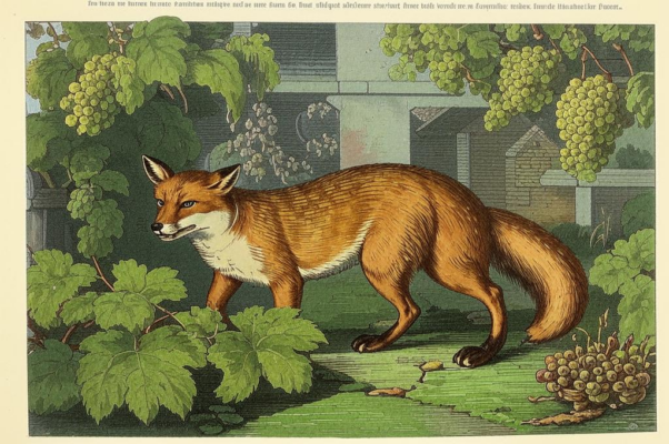 Лисица и виноград