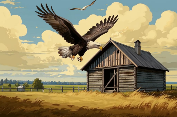 Орел и куры