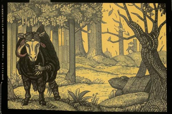 Филин и осел