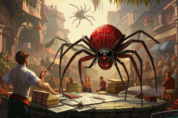 Паук и пчела