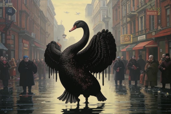 «Черный лебедь сухо шуршит крылом...»