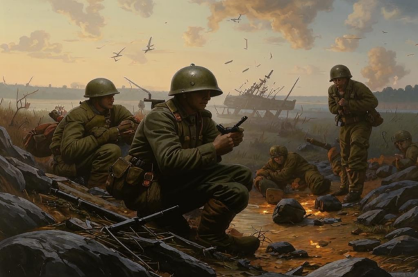 «Приутихнул грохот батарей...»