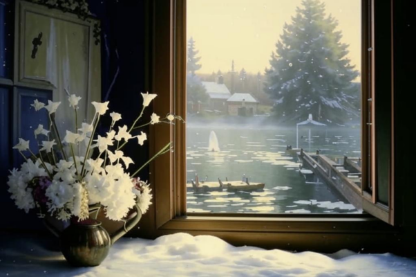 Первый снег («Снилось озеро и белые кувшинки…»)