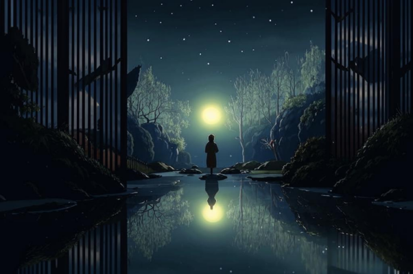 «За тонкою перегородкой...»