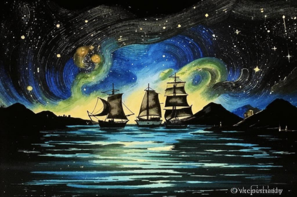 «По вечерам горят огни на баке...»