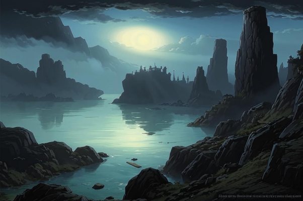 «Половина обагренного кольца, —...»