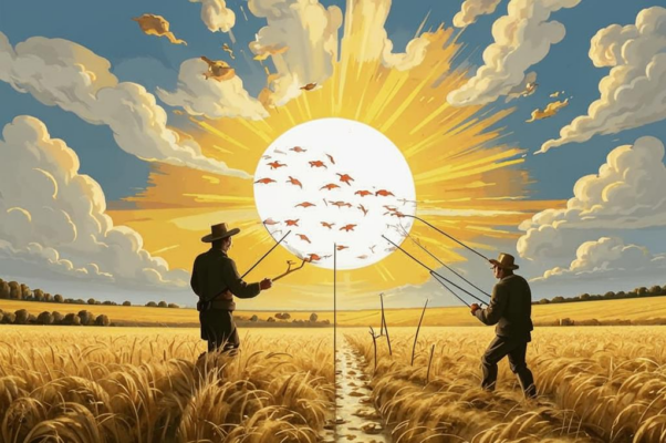 «Тянут невод розоватый...»