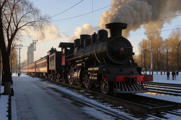 «Устало дышит паровоз...»