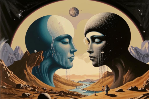 «Как две планеты — / Два огромных мира...»