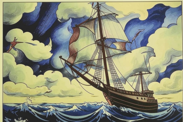 Брат («Ты поднял, брат, на мачте корабельно…»)