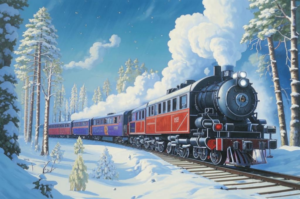 Зимой («Все в инее.  Летит экспрес…»)