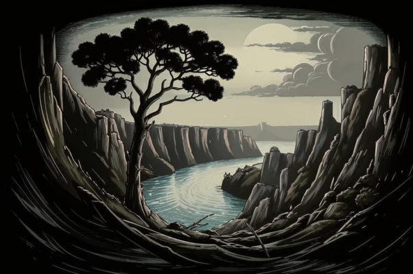 «На темной скале над шумящим Днепром...»