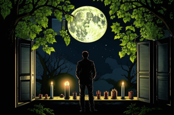 «Темно. Всё спит. Лишь только жук ночной...»