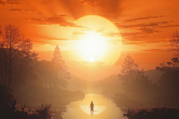 Вечер («Когда садится алый ден…»)