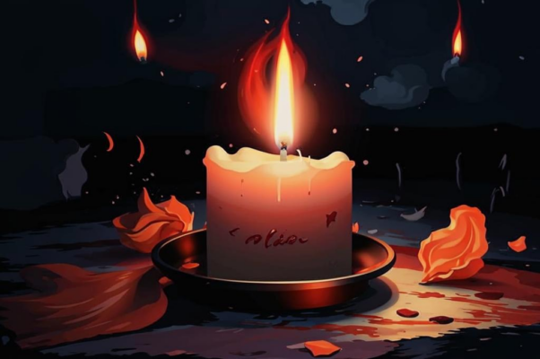 Письмо («Свеча горит!  дрожащею руко…»)