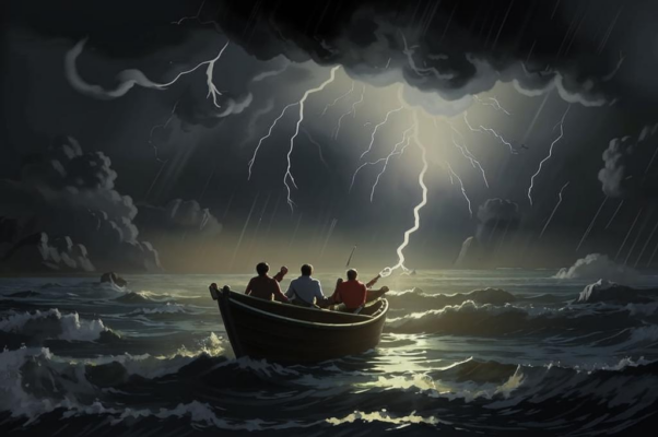 Челнок («Воет ветр и свистит пред недальной грозой…»)