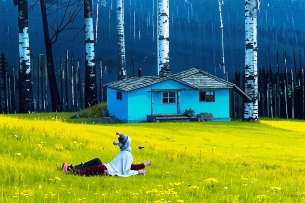 Поэзия («В шалаше из ветвистых, и кудрявых, и легких…»)