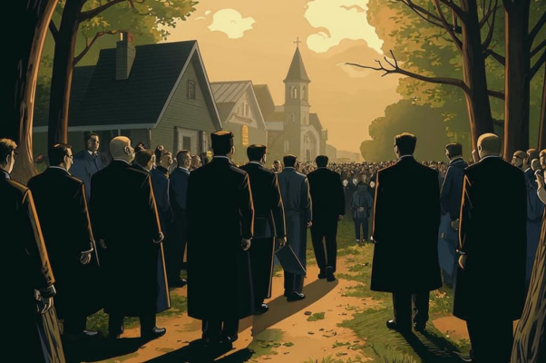 «Покойника неспешный перенос...»