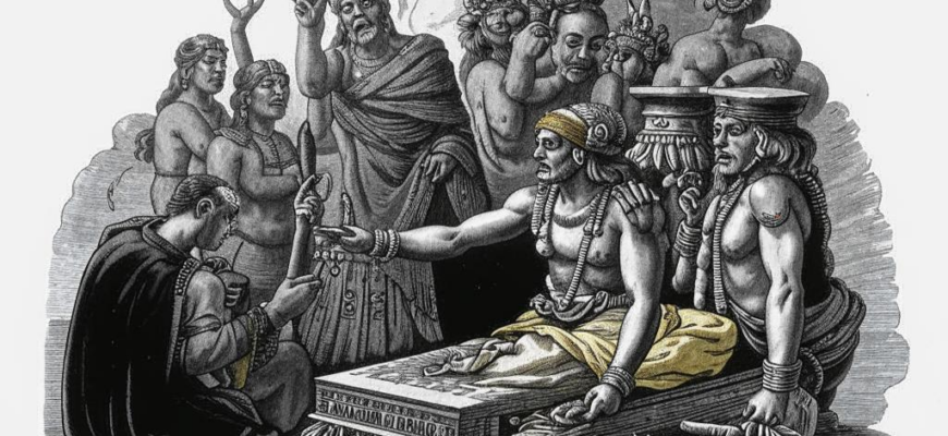 У гроба («В окруженье траурных венко…»)