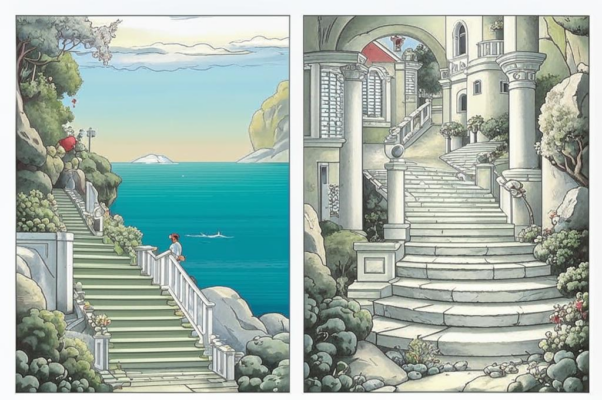 Утро («Плавно сходят к морю ступени…»)