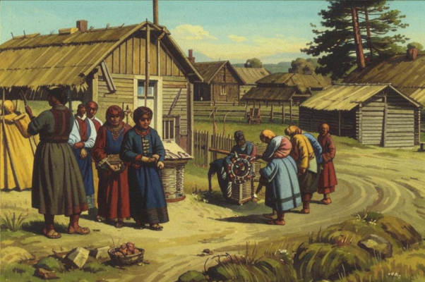 Частушка («С недородами, свадьбами, плачам…»)