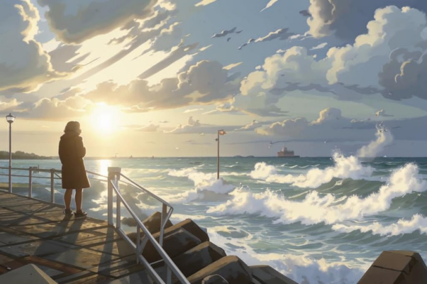 «В полдень, холодный, насмешливо-ясный...»